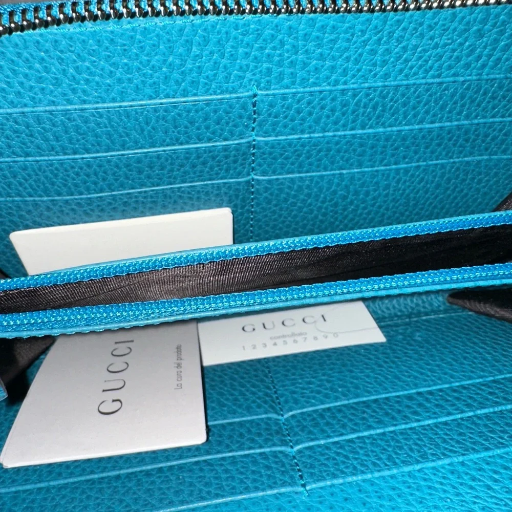 Gucci Zippy Leather wallet blue